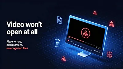 Video won't open at all